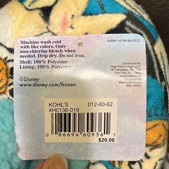 NWT OLAF, ANNA & ELSA Frozen II Fuzzy Babba Slipper Socks Girls SZ M/L - Picture 6 of 6